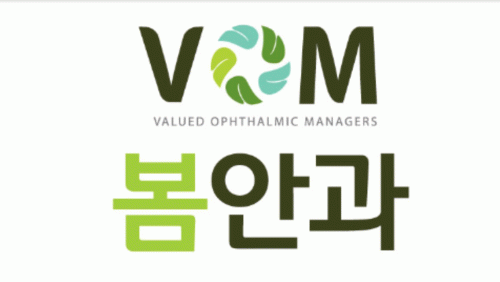 VOM 봄안과 의 기업로고