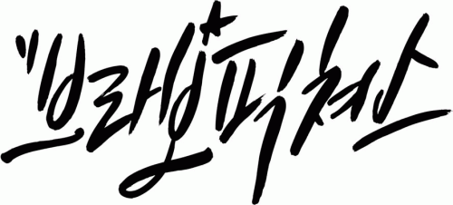 (주)브라보픽쳐스의 기업로고