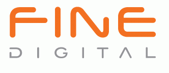 (주)파인디지털의 기업로고