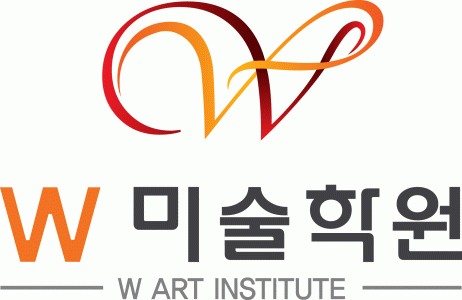 W미술학원의 기업로고