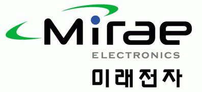 (주)미래전자의 기업로고