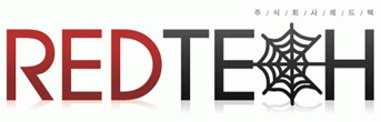 (주)레드텍의 기업로고