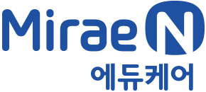 (주)미래엔에듀케어의 기업로고