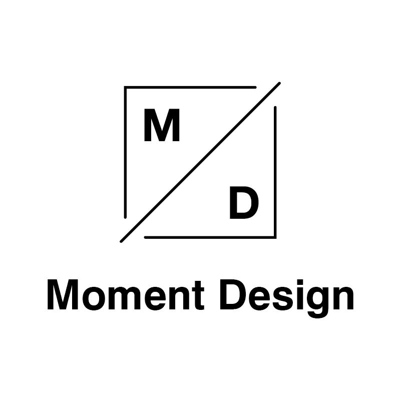 (주)모먼트디자인의 기업로고