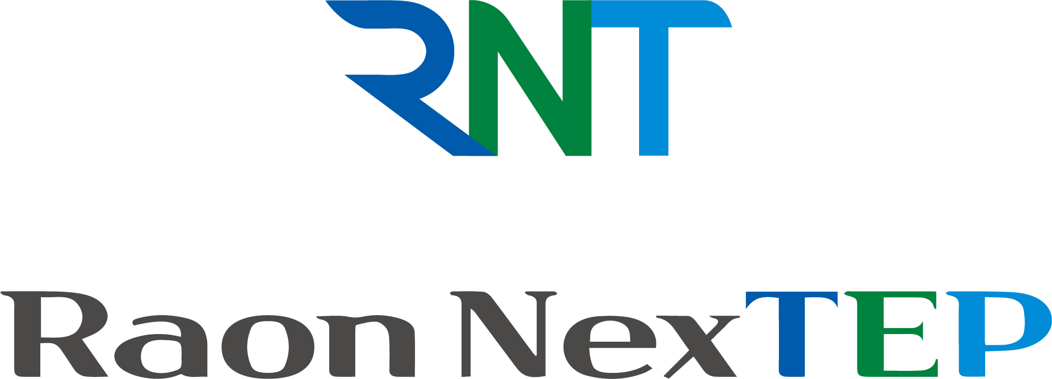 (주)라온넥스텝의 기업로고