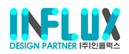 (주)인플럭스의 기업로고