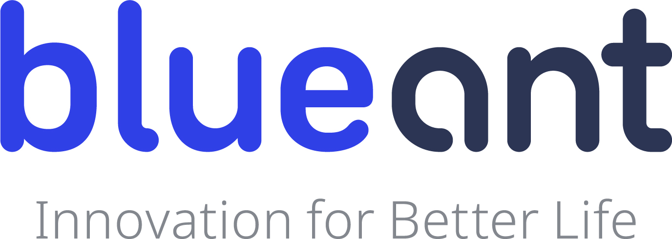 (주)블루앤트의 기업로고