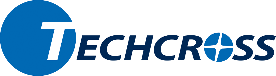 (주)테크로스의 기업로고