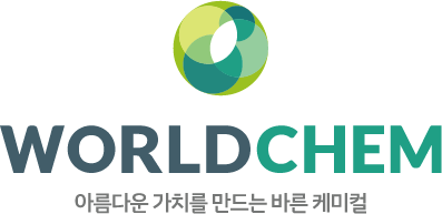 (주)월드켐의 기업로고