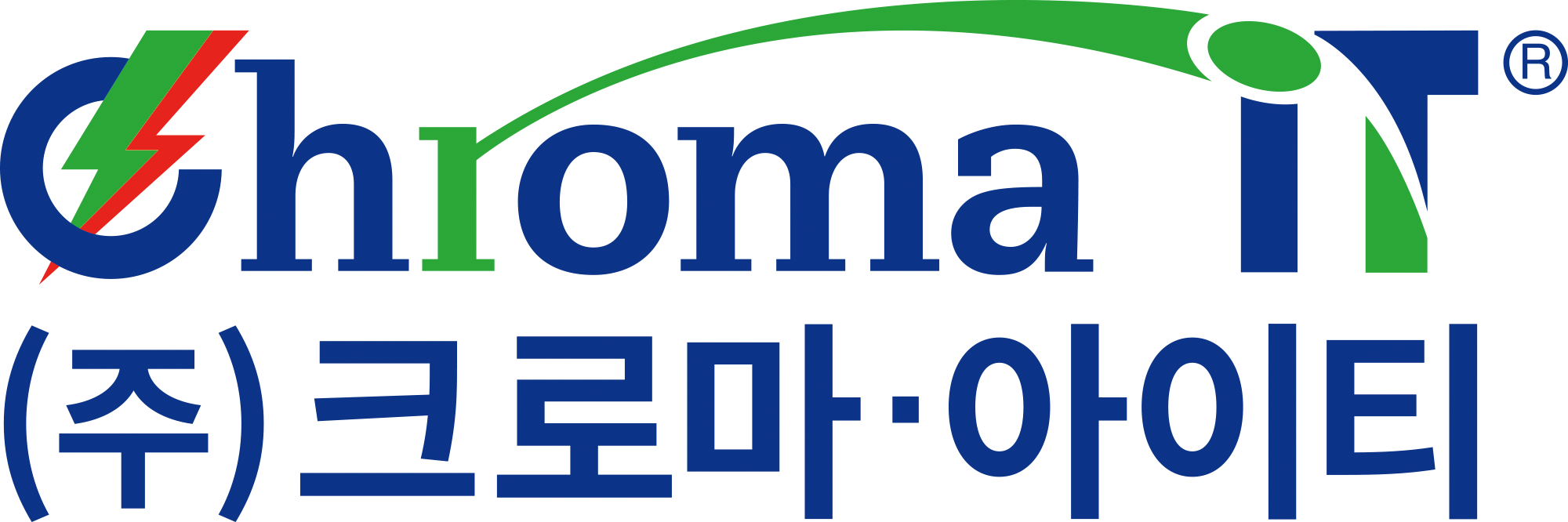 (주)크로마아이티의 기업로고