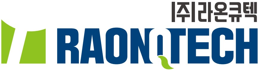 (주)라온큐텍의 기업로고