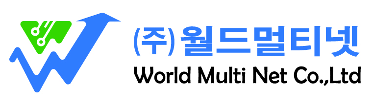 (주)월드멀티넷의 기업로고