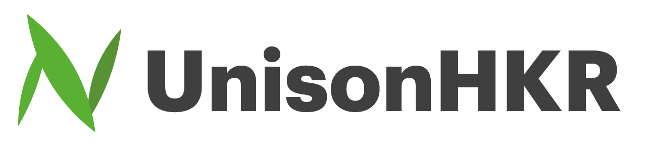 유니슨에이치케이알(주)의 기업로고