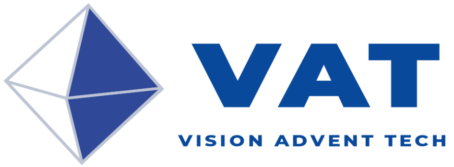 (주)브이에이티의 기업로고