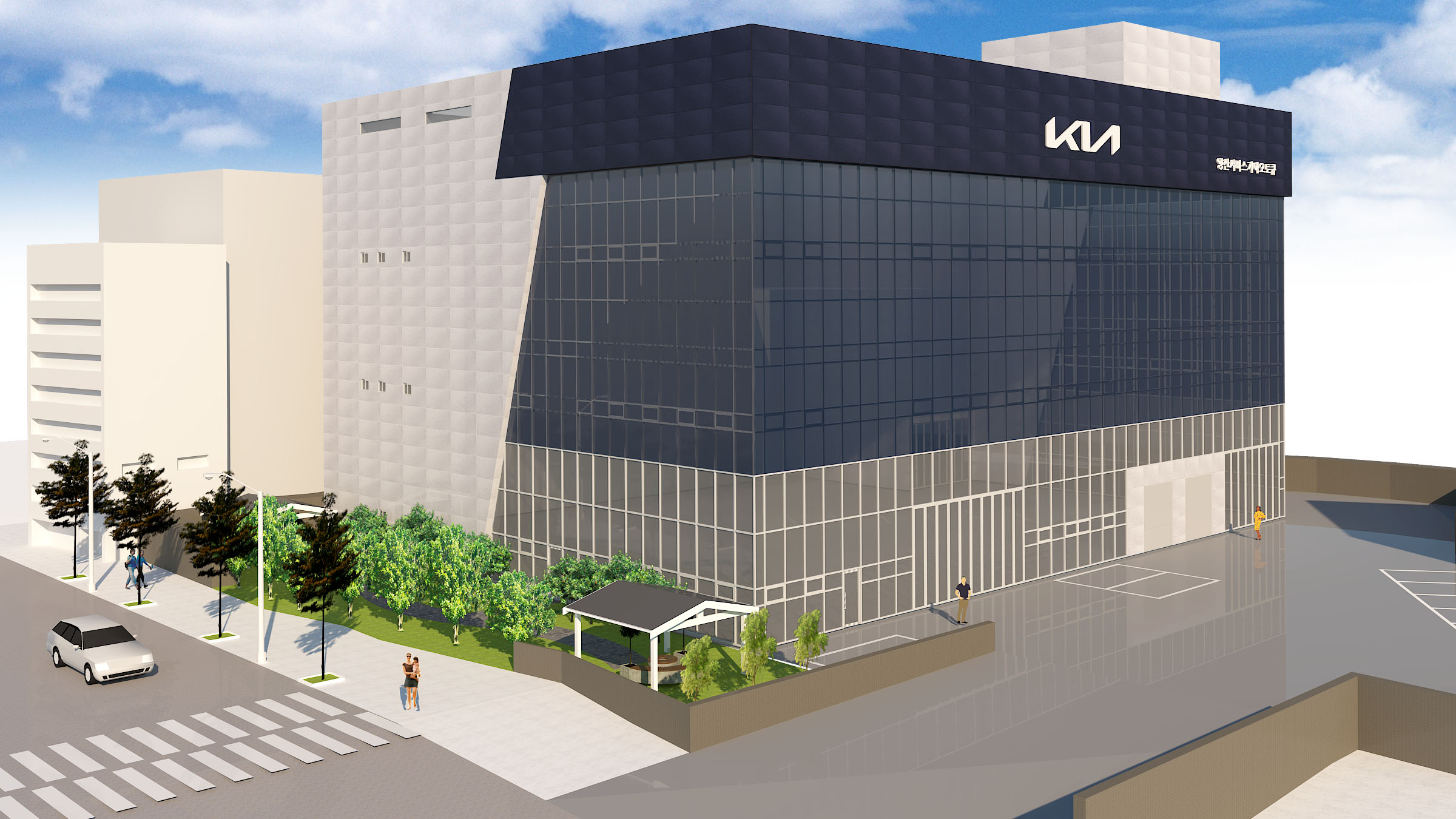 양산서비스기아오토큐의 기업로고