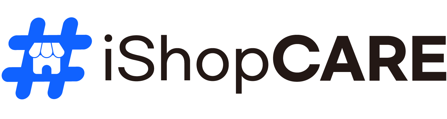 (주)아이샵케어의 기업로고