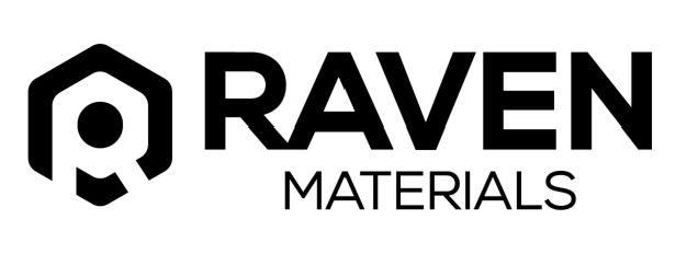 (주)레이븐머티리얼즈의 기업로고