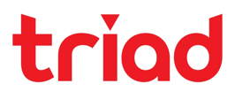 (주)트라이애드의 기업로고