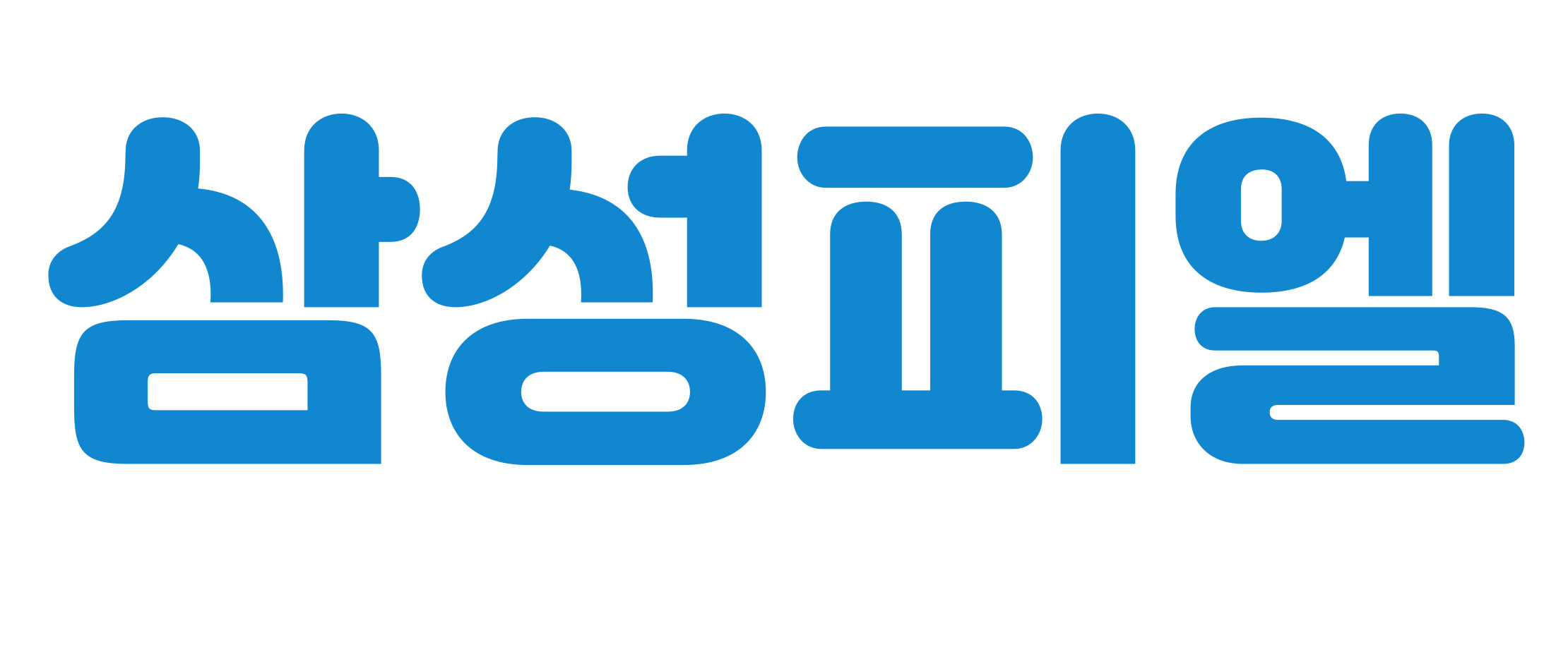 (주)삼성피엘의 기업로고