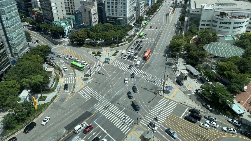 사무실에서 본 양재