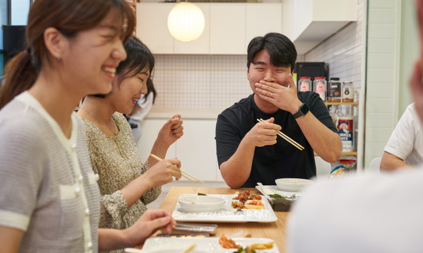 아침, 점심, 저녁 식사 지