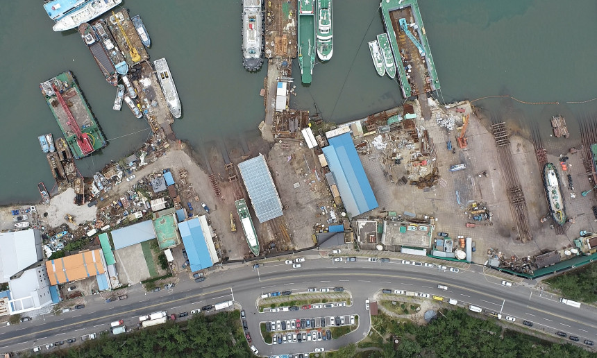 본공장 항공촬영