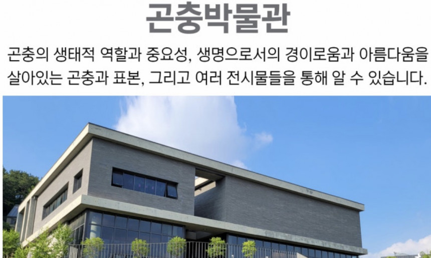 곤충박물관 전경