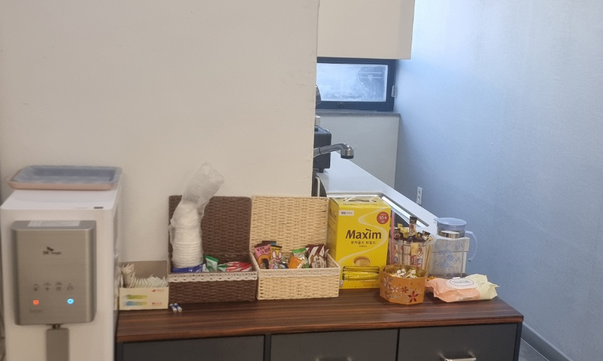 다과, 네스프레소 캡 탕비실