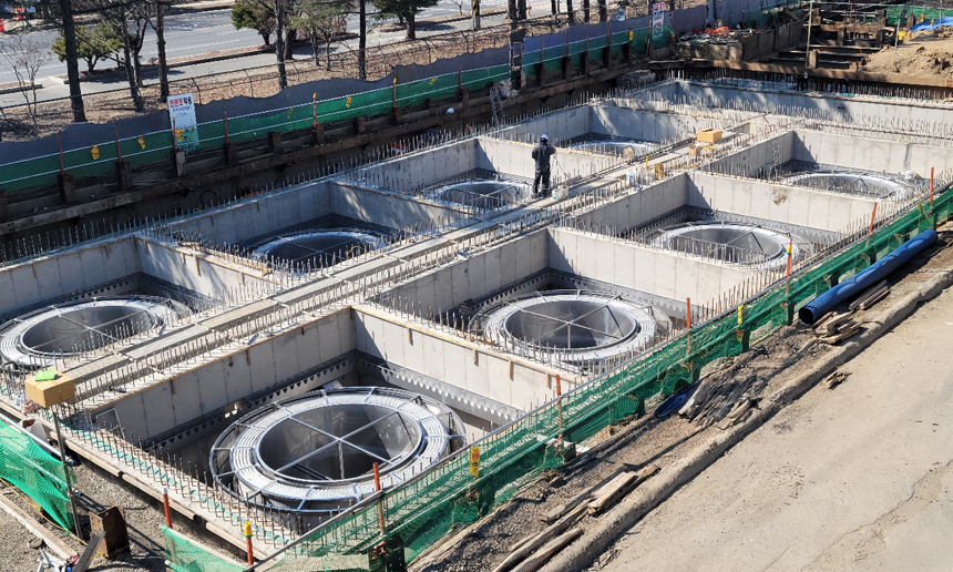 비점오염저감장치 공사현장