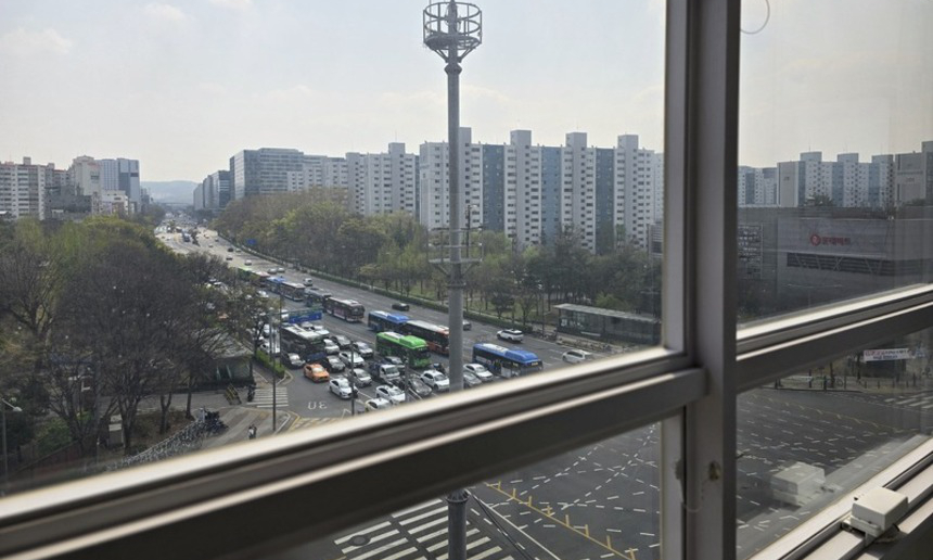 빌딩에서 본 바깥 풍경