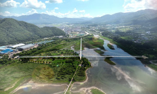 파로호 꽃섬 출렁다리