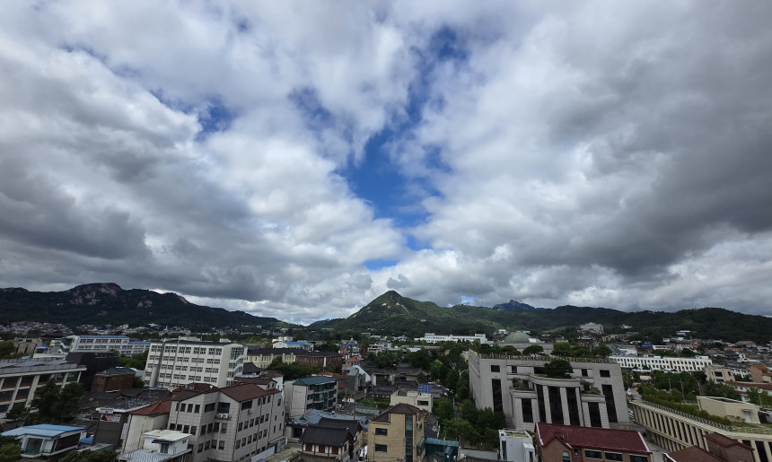 사무실에서 바라본 바깥 전경